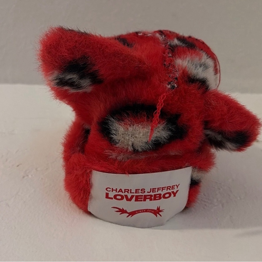 Charles Jeffrey Loverboy Red Furry Hat